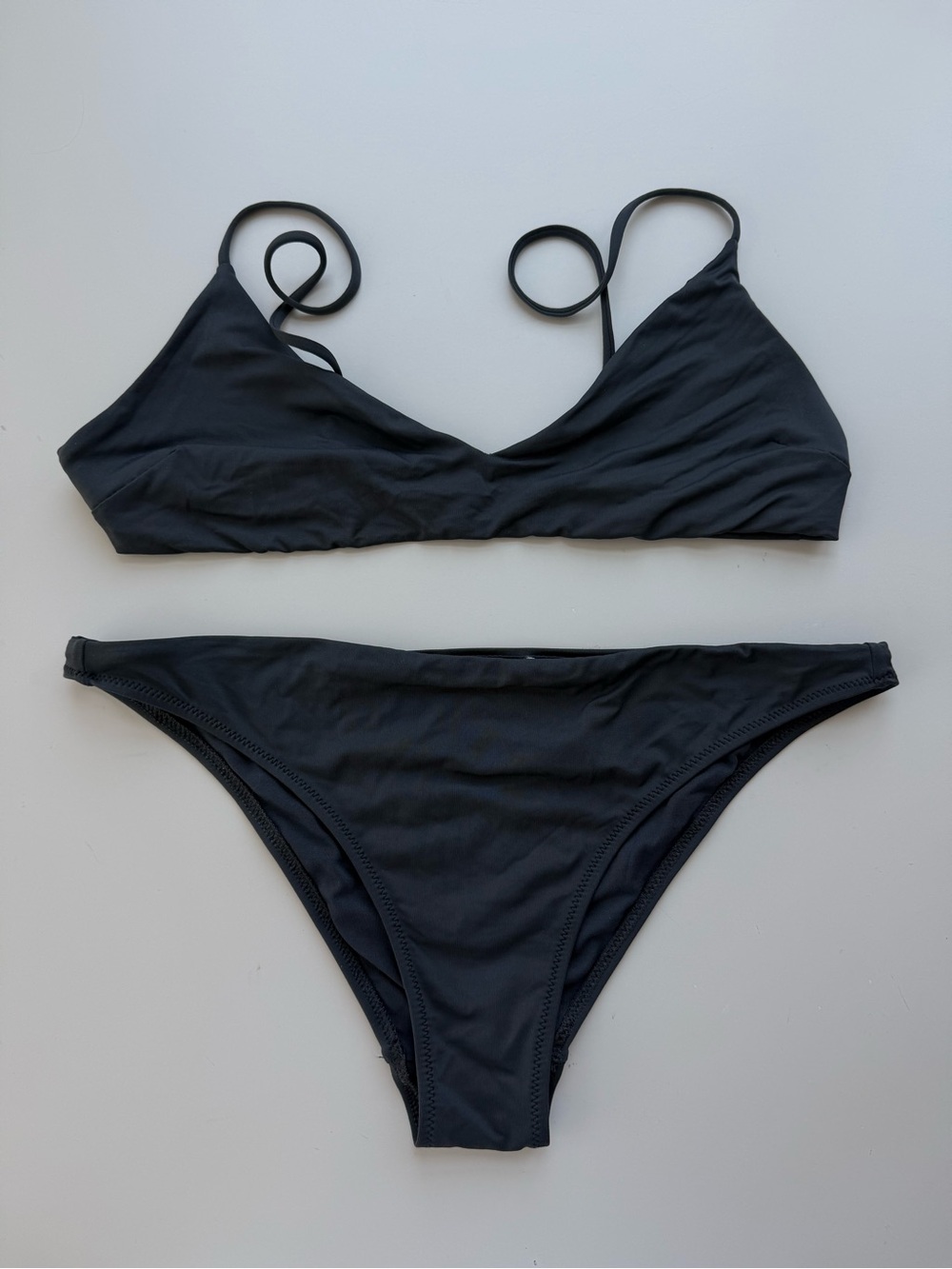 Zara Home Black Bikini Set Soft Lined Size M